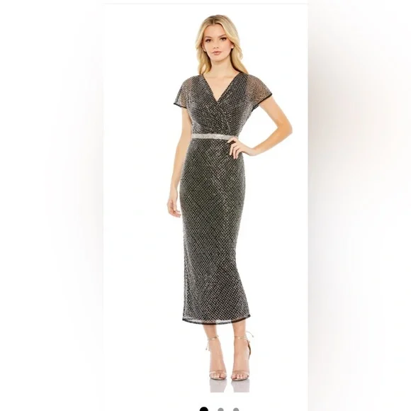 red sequin midi dress Diva Red Sequin Midi Dress Red / S